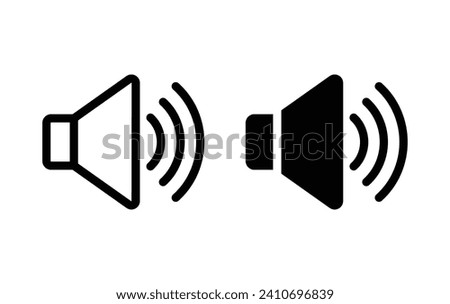 Speaker icon, speaker sign vector for web site Computer and mobile app