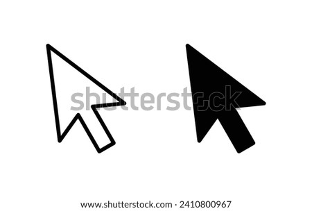 Cursor click icon, cursur click sign vector for web site Computer and mobile app