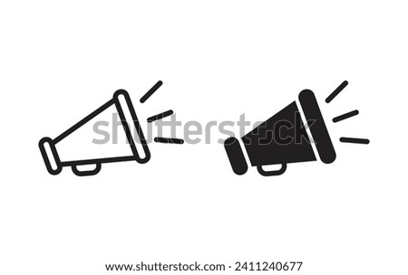 Megaphone icon, megaphone sign vector for web site Computer and mobile app