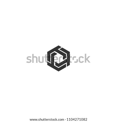 letter t hexagon logo design vector illustration template
