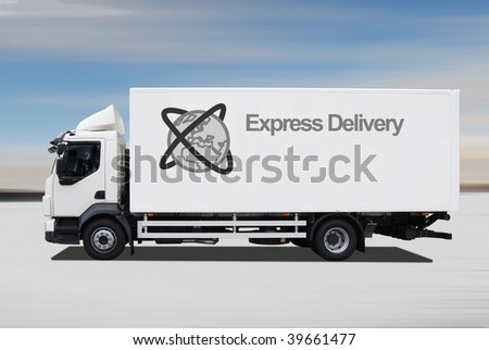 Express delivery truck