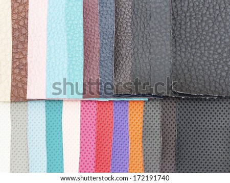 Leather color swatch for cloth,bag and shoe fashion