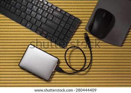 Peripheral devices that are used in a computer system./ Computer accessories.