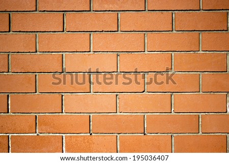 Background of brick wall texture. red brick wall texture grunge background with vignetted corners of interior