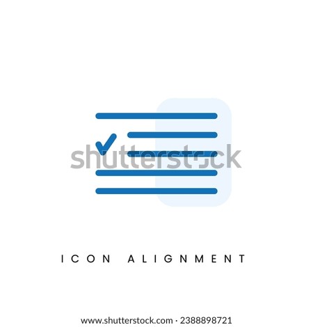 Alignement text UI Pixel Perfect Well-crafted Vector Thin Line And Solid Icon for Web Graphics and Apps