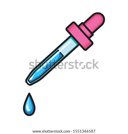 Vector design of eyedropper and dropper icon. Web element of eyedropper and pipette vector icon for stock.