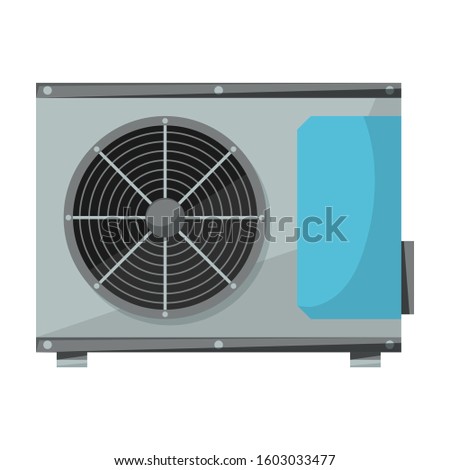 Ventilation vector icon.Cartoon vector icon isolated on white background ventilation .