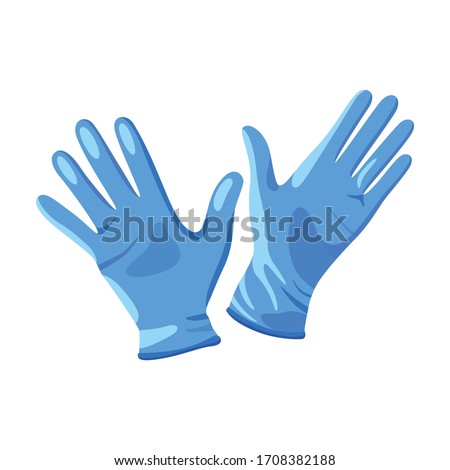 Rubber glove vector icon.Cartoon vector icon isolated on white background rubber glove.