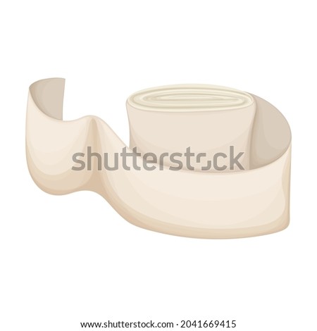 Bandage vector cartoon icon. Vector illustration band on white background. Isolated cartoon illustration icon of bandage .