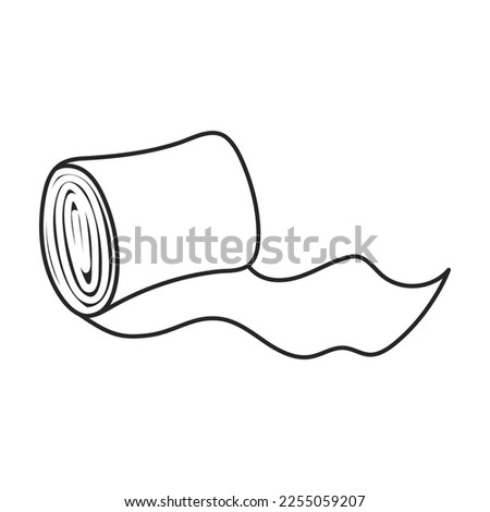 Bandage vector outline icon. Vector illustration band on white background. Isolated outline illustration icon of bandage .