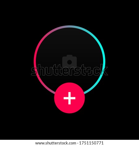  Profile Avatar Interface Icon Interface Add Photo Social Media Vector Illustration