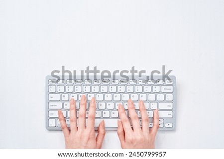 Similar – Image, Stock Photo Close up of keyboard