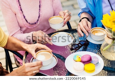 Similar – Image, Stock Photo Attractive Mature woman having headache. Hands on temples.