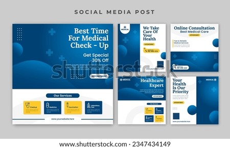 Hospital and Healthcare social media post template