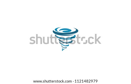 hurricane logo vector icon