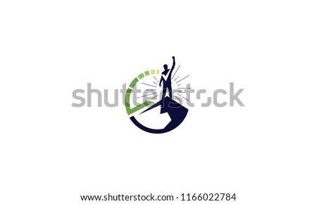 Successful business mountain logo vector icon