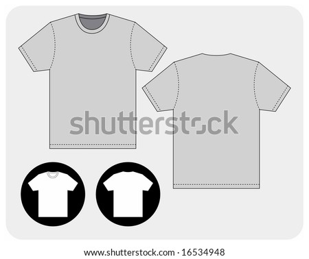 Vector Image Of Plain Sport T-Shirt. Can Used As Template For ...