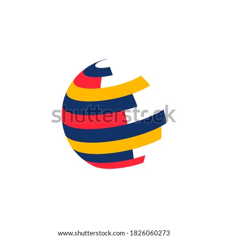 Abstract business logo. Corporate identity design elements. Network connect, integrate, grow concepts. Science technology, health and medical, market logotype. Color Vector brand icons. 3d logo