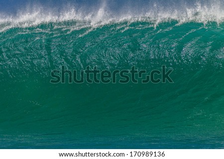 Wave Ocean Water  Ocean wave with water detail  upright  crashing on shallow reefs