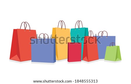 Purchased packages for an online store design on a white background