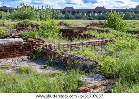 Similar – Image, Stock Photo Courtyard of an abandoned house