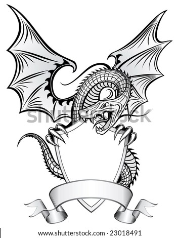 Dragon Insignia Stock Vector 23018491 : Shutterstock