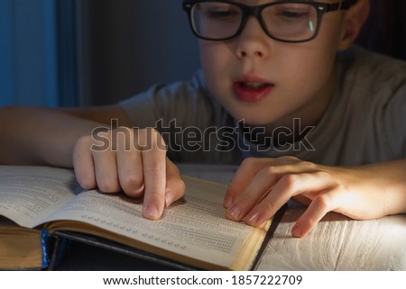 Similar – Image, Stock Photo Child does not open his mouth
