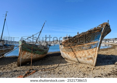 Similar – Image, Stock Photo Ship cemetery in camaret sur mer.