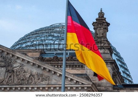 Similar – Image, Stock Photo German flag in the allotment garden colony