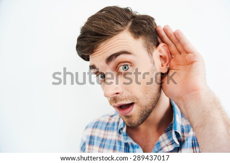 Similar – Image, Stock Photo I want to know! Curiosity