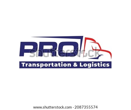 Truck Logo design. Logistics and Transport Logo design vector