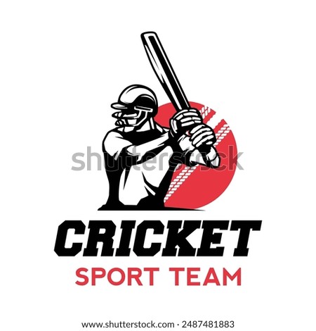 CRICKET Logo design illustration Vector