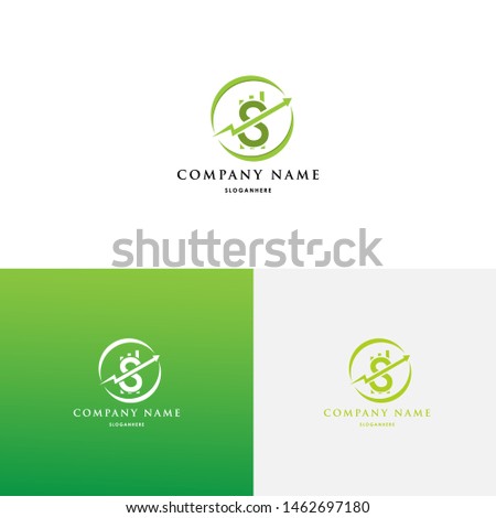 Money Graph Chart Growth Financial Accounting Logo Design