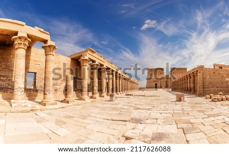 Similar – Image, Stock Photo Philae temple in Aswan, Egypt.