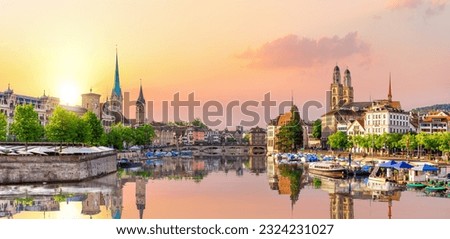 Similar – Image, Stock Photo Boat on Lake Zurich in winter