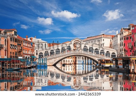 Similar – Image, Stock Photo River canal in Venice Italy