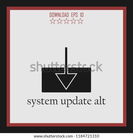 system update alt vector icon 