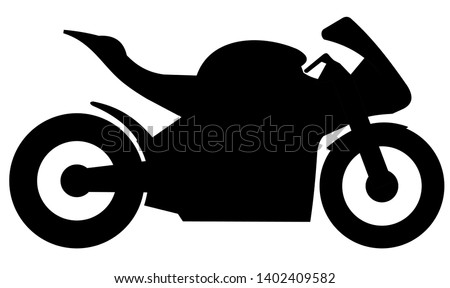 Racing motorbike isolated logo vector