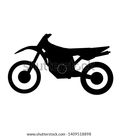 motorcross motorcycle vector in black motocross bikes