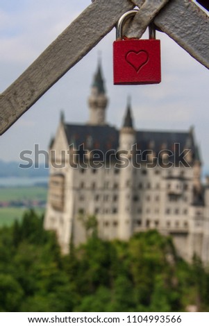 Similar – Image, Stock Photo love palaces Metal Lock