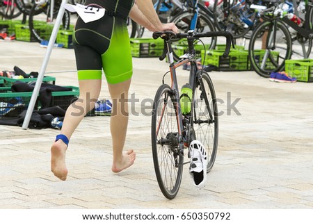 Similar – Image, Stock Photo man ciclyng on the street in Bilbao city Spain, mode of transport