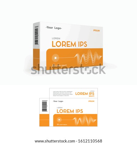 A package of medicine for heart desease on an isolated background