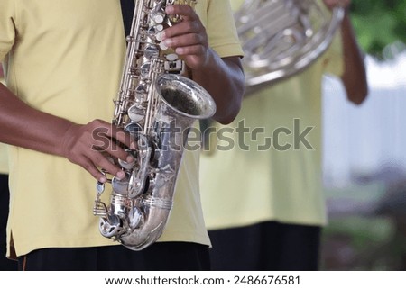 Similar – Image, Stock Photo Anonymous male musician playing violin