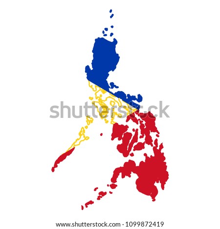 flag map of philippines