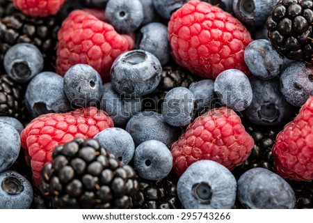 Fresh summer berries.healthy food.
