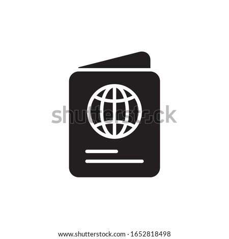 Passport icon vector design template