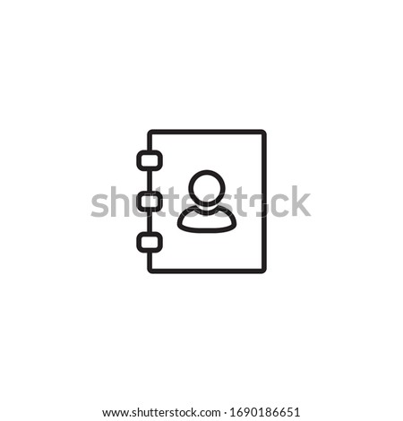Address Book Icon Vector Design Template And Illustration