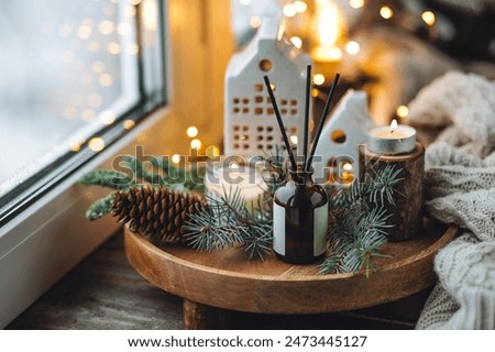 Similar – Image, Stock Photo Fir needles with morning dew