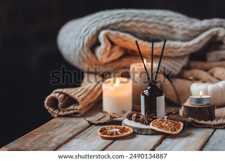 Similar – Image, Stock Photo Meditative evening mood