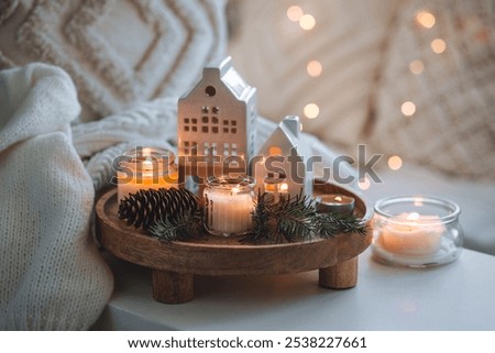 Similar – Image, Stock Photo Morning atmosphere with diffuse sunlight … A paved walkway leads between the trees along a hill